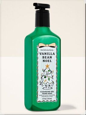 B&BW Vanilla Bean Noel Cleansing Gel Hand Soap 8 oz